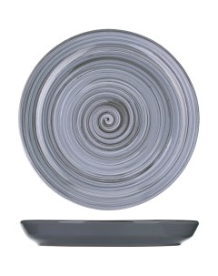 Тарелка Пинки мелкая 260х260х25мм керамика серый Борисовская керамика