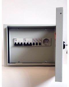 Электрический щиток в сборе НКУ 40А ЩРН 12 IP54 м21 с розеткой Кэаз