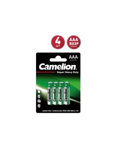 Батарейка AA R6 1 5V блистер 4шт цена за 1шт Saline Camelion