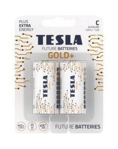 Батарейки C GOLD 2 штуки 8594183396590 Tesla