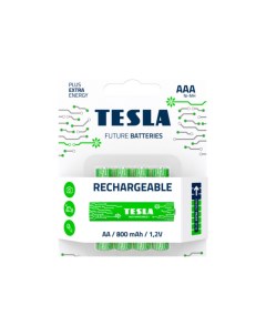 Батарейки AAA RECHARGEABLE 4 шт 8594183392295 Tesla