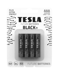 Батарейки AAA BLACK 4 штуки 8594183396675 Tesla