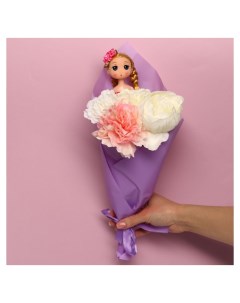 Букет с игрушкой Кукла Роза Milo