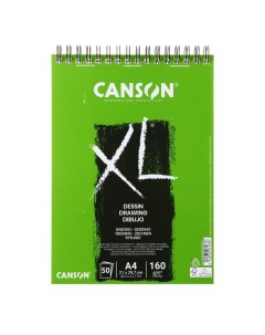 Альбом на спирали для графики XL Dessin 21 х 29 7 см 50 листов Мелкое зерно 160 Canson