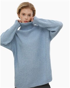 Синий свитер oversize из шерсти ламы Gloria jeans