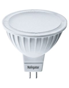 Лампа светодиодная NLL MR16 5 12 3K GU5 3 5Вт 12 AC DCВ 3000К 360лм GU5 3 50х50мм рефлектор матовая  Navigator