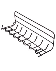 Вешалка настенная 8 крючков с полкой 26 5х80х24 см сталь ВП8 Nika
