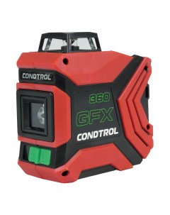 Лазерный уровень клизиметр черно красный GFX360 1 2 221 зеленый луч Condtrol