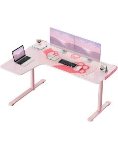 Компьютерный стол ERK L60L PK V2 левый розовый Eureka