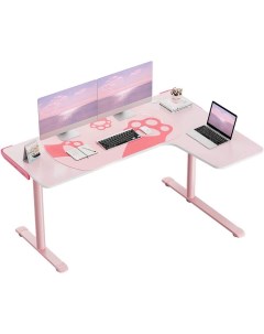 Компьютерный стол ERK L60R PK V2 правый розовый Eureka