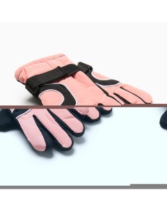 Перчатки зимние детские черный розовый р р 16 18 см Minaku