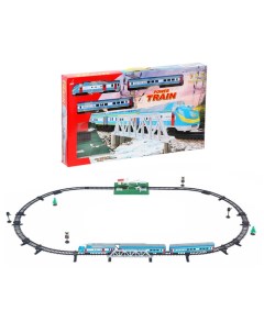 Железная дорога Скорый поезд работает от батареек световые и звуковые эффекты Nobrand