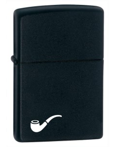 Зажигалка для трубок Pipe Black Matte латунь сталь чёрная матовая 36x12x56 мм Zippo