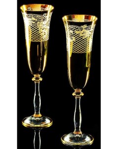 Набор из 2 х бокалов для шампанского VITTORIA Набор 2 бокала Same decorazione