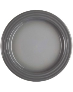 Тарелка плоская 22 см цвет дымчатый серый 70203225410099 Le creuset