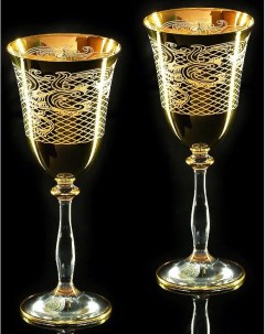 Набор из 2 х бокалов для вина воды VITTORIA Набор 2 бокала Same decorazione