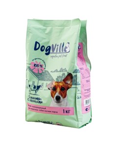Сухой корм для собак для мелких пород с говядиной и овощами 1 кг Dogville