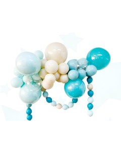 Набор для создания композиций из воздушных шаров набор 52 шт голубой песок бирюза Nobrand