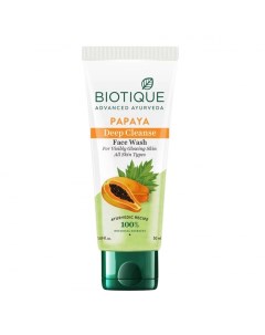 Гель для глубокого очищения кожи лица с папайей 50мл Biotique