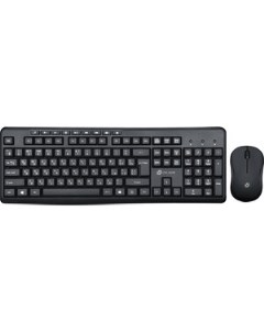 Комплект клавиатура мышь беспроводной 225M клавиатура черный мышь черный USB беспроводная Multimedia Oklick