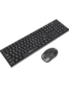 Комплект клавиатура мышь беспроводной 210M клавиатура черный мышь черный USB беспроводная 612841 Oklick