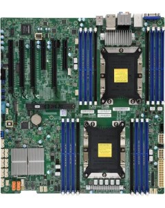 Материнская плата E ATX MBD X11DAI N B 2x3647 C621 16xDDR4 E ATX 12 x13 PCIE3 0 4 x16 2 x8 2xGE HD A Supermicro