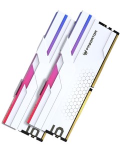 Модуль памяти DDR5 32GB 2 16GB BL 9BWWR 393 Predator Hermes PC5 52800 6600MHz CL34 1 4V with fan whi Acer