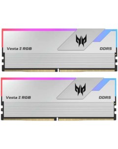 Модуль памяти DDR5 32GB 2 16GB BL 9BWWR 366 Predator Vesta II RGB PC5 48000 6000MHz CL30 1 35V silve Acer