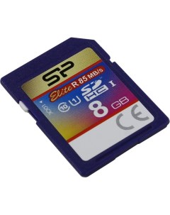 Карта памяти 8GB SP008GBSDHAU1V10 Elite SDHC Class 10 UHS I Silicon power