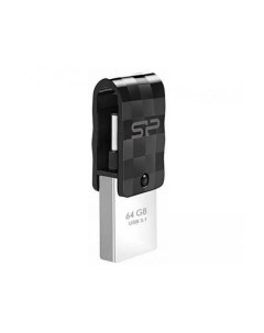 Накопитель USB 3 1 64GB Mobile C31 SP064GBUC3C31V1K OTG Type C черный Silicon power