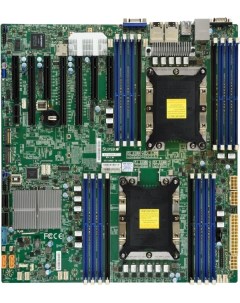Материнская плата E ATX MBD X11DPH T B 2 3647 C624 16 DDR4 ECC REG 10 6G EATX 12 x13 PCIE3 0 3 x16 4 Supermicro