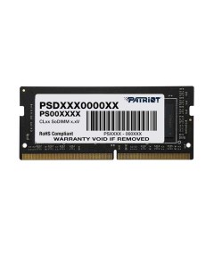 Модуль памяти SODIMM DDR4 8GB PSD48G266682S Signature Line PC4 21300 2666MHz CL19 1 2V Patriot memory