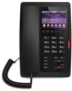 Телефон VoiceIP H5 2 порта 10 100 Мбит PoE цветной дисплей черный Fanvil