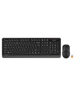 Клавиатура Wireless FG1012 BLACK клав черный серый мышь черный USB Multimedia 1599033 A4tech