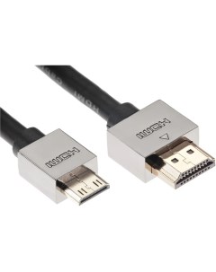 Кабель интерфейсный HDMI miniHDMI CG506AC 1M 19M 19M ver 2 0 3D Ethernet метал разъемы 1м Vcom