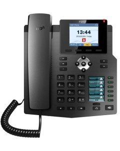 Телефон VoiceIP X4 4 SIP аудио HD PoE 2 цветных ЖК дисплея режим работы телефонная трубка спикерфон  Fanvil