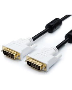 Кабель DVI AT8057 1 8м DVI D Dual link 24 pin 2 феррита пакет Atcom