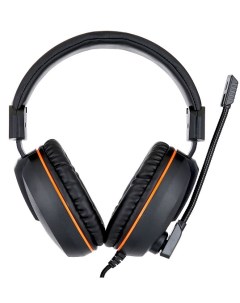 Гарнитура MHS G100 игровая черный оранжевый регул громкости откл микрофона кабель 2 5м Gembird