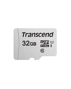 Карта памяти MicroSDHC 32GB TS32GUSD300S Class 10 U1 300S без адаптера Transcend