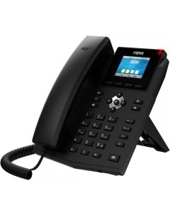 Телефон VoiceIP X3SP Pro 2xEthernet 10 100 4 SIP линии HD аудио цветной дисплей 2 4 порт для гарниту Fanvil