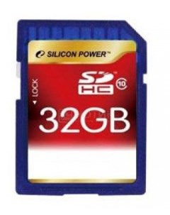 Карта памяти 32GB SP032GBSDH010V10 Secure Digital Card SDHC Class10 Silicon power