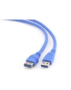 Кабель интерфейсный USB 3 0 удлинитель AM AF 1 8 м Pro экран синий пакет Cablexpert