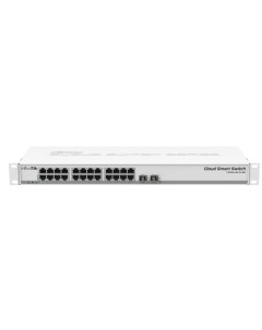 Коммутатор CSS326 24G 2S RM L2 коммутатор имеющий 24 Ethernet порта 1 Гбит и 2 SFP порта Встраиваемы Mikrotik