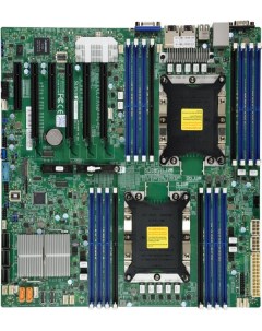 Материнская плата E ATX MBD X11DPI N B 2x3647 C621 16xDDR4 14x6G E ATX 12 x13 PCIE3 0 4 x16 2 x8 2xG Supermicro
