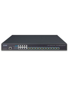 Коммутатор XGS 6350 12X8TR Layer 3 12 Port 10G SFP 8 Port 10 100 1000T Managed Switch with Dual 100  Planet