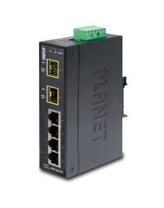Коммутатор промышленный ISW 621TF 4 Port 10 100Base TX 2 Port 100Base FX SFP Industrial Ethernet Swi Planet