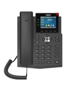 Телефон VoiceIP X3U 3xEthernet 10 100 1000 6 SIP линий HD аудио OPUS цветной дисплей 2 8 записная кн Fanvil