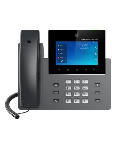 Телефон VoiceIP GXV 3350 SIP 16 линий Ethernet 10 100 1000 5 1280 720 сенсорный экран Wi Fi Android  Grandstream
