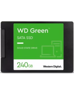 Накопитель SSD 2 5 WDS240G3G0A WD Green 240GB SATA 6Gb s SLC 545MB s MTTF 1M 7nm Western digital