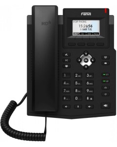 Телефон VoiceIP X3S Lite 2xEthernet 10 100 2 SIP линии HD аудио цветной дисплей 2 3 порт для гарниту Fanvil